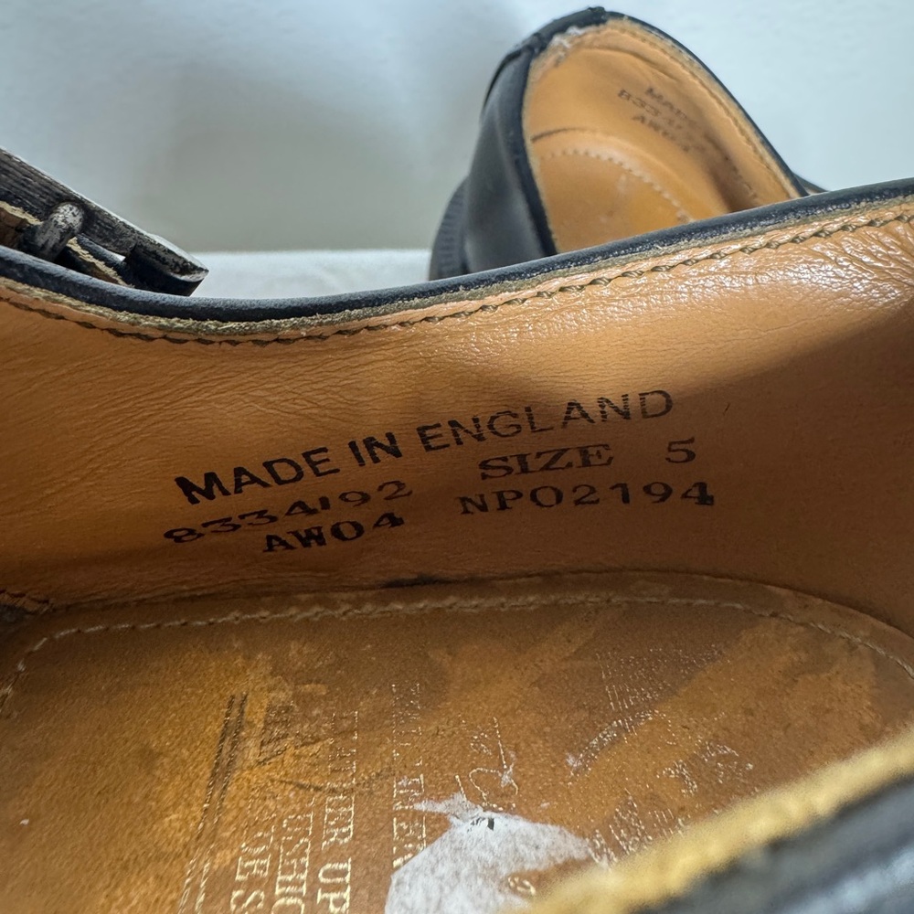 Vintage Dr. Martens 🇬🇧Made in England 8334 Chunky Platform Black Mary Janes US 7 - Picture 14 of 16